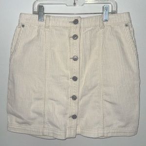 Abercrombie Corduroy button down Skirt size S